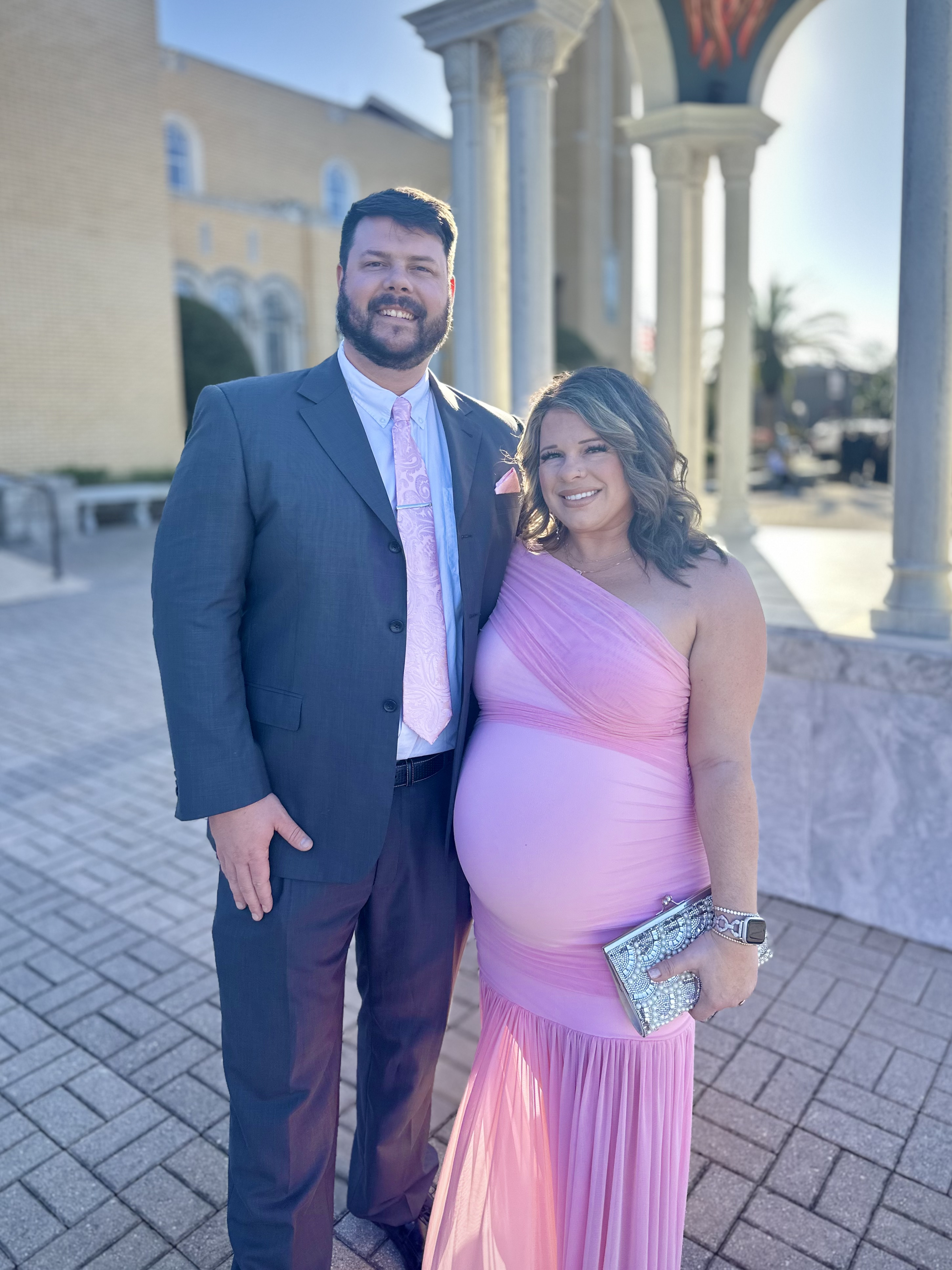 Perfect for a wedding guest dress or baby shower dress.

I’m 34 weeks pregnant at this point and this Amazon find is perfect for pregnancy.