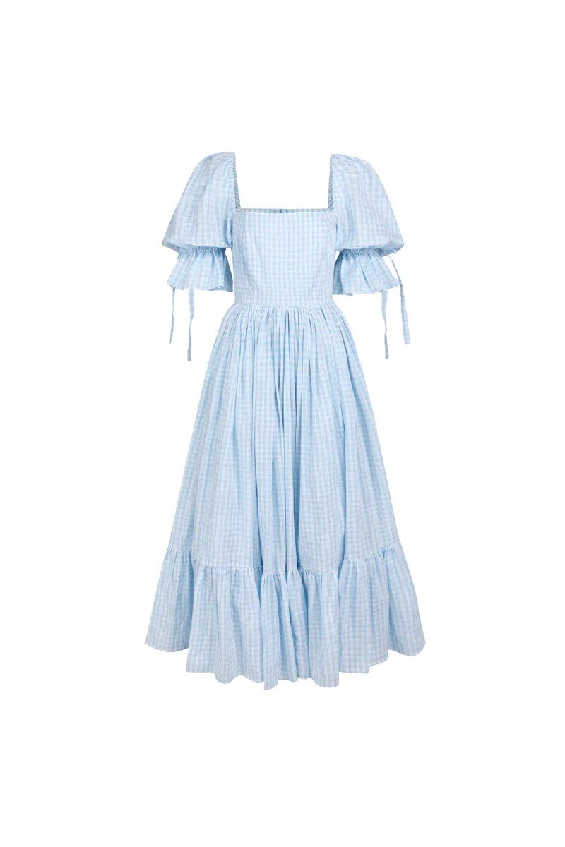 The Blue Gingham Market Dress | Selkie Collection