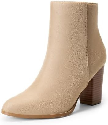 DREAM PAIRS Women's Ankle Boots Chunky Block Heel Booties | Amazon (US)