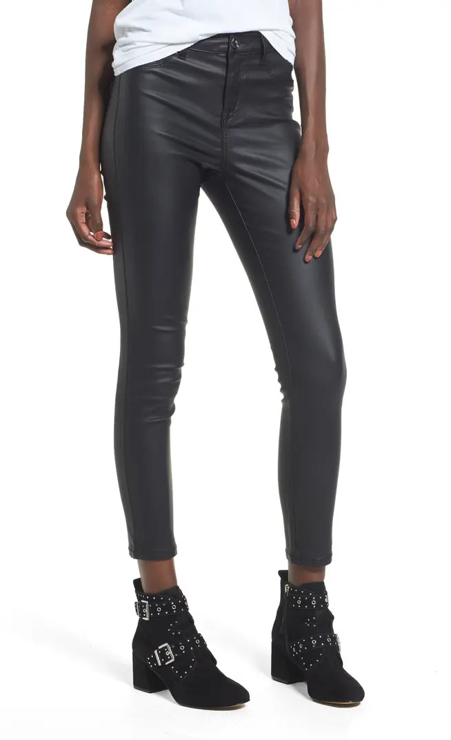 1822 Denim High Waist Coated Skinny Jeans | Nordstrom | Nordstrom