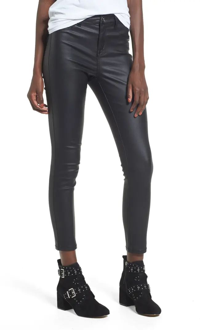 1822 Denim High Waist Coated Skinny Jeans | Nordstrom | Nordstrom