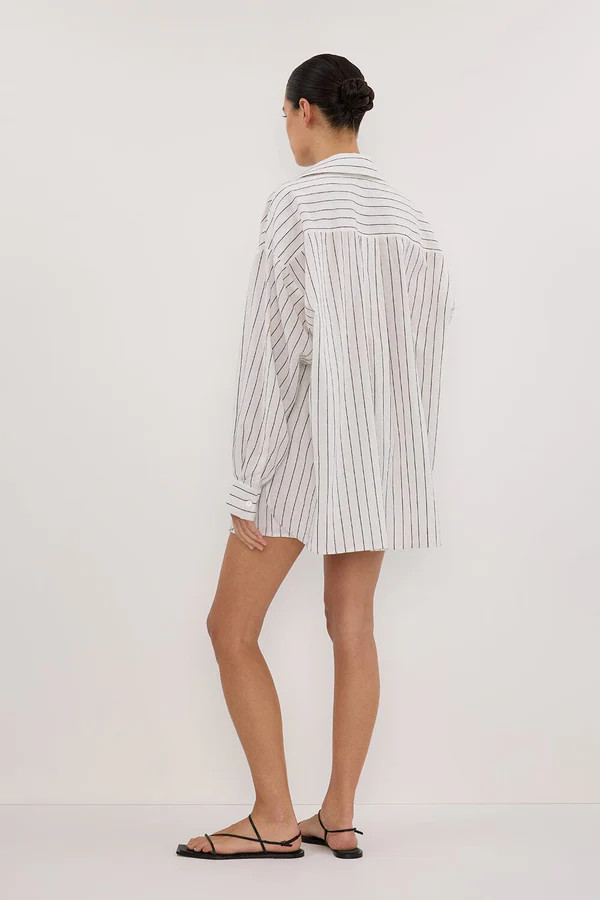 OLLIE WHITE STRIPE SHIRT | DISSH