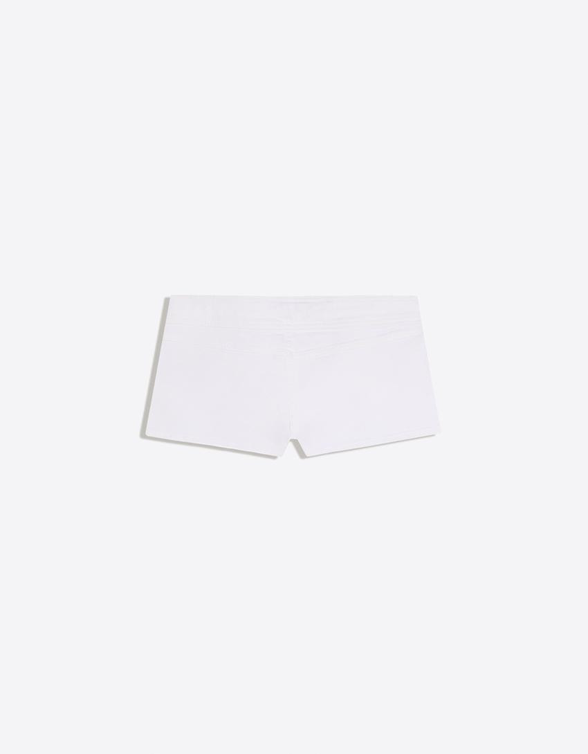 Mini button shorts | Bershka UK