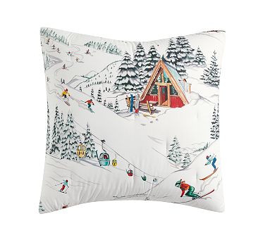 Whistler Run Comforter Euro Sham | Pottery Barn (US)