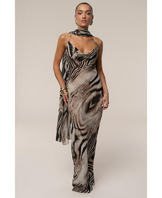 Zebra Print Infinite Journey Maxi Dress | Macy's