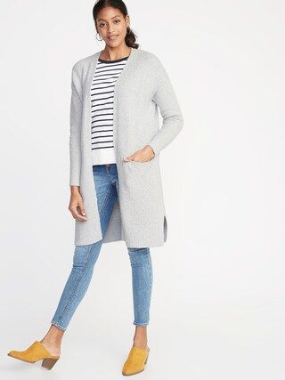 Super-Long Open-Front Heavyweight Sweater for Women | Old Navy US