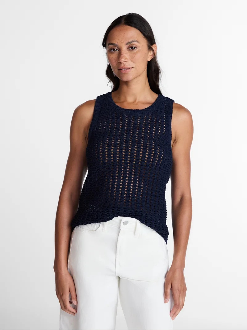 Time and Tru Woman's Sweater Tank, Sizes XS-XXXL - Walmart.com | Walmart (US)