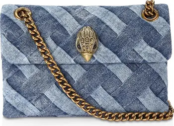 Kurt Geiger London Mini Kensington Denim Crossbody Bag | Nordstrom | Nordstrom