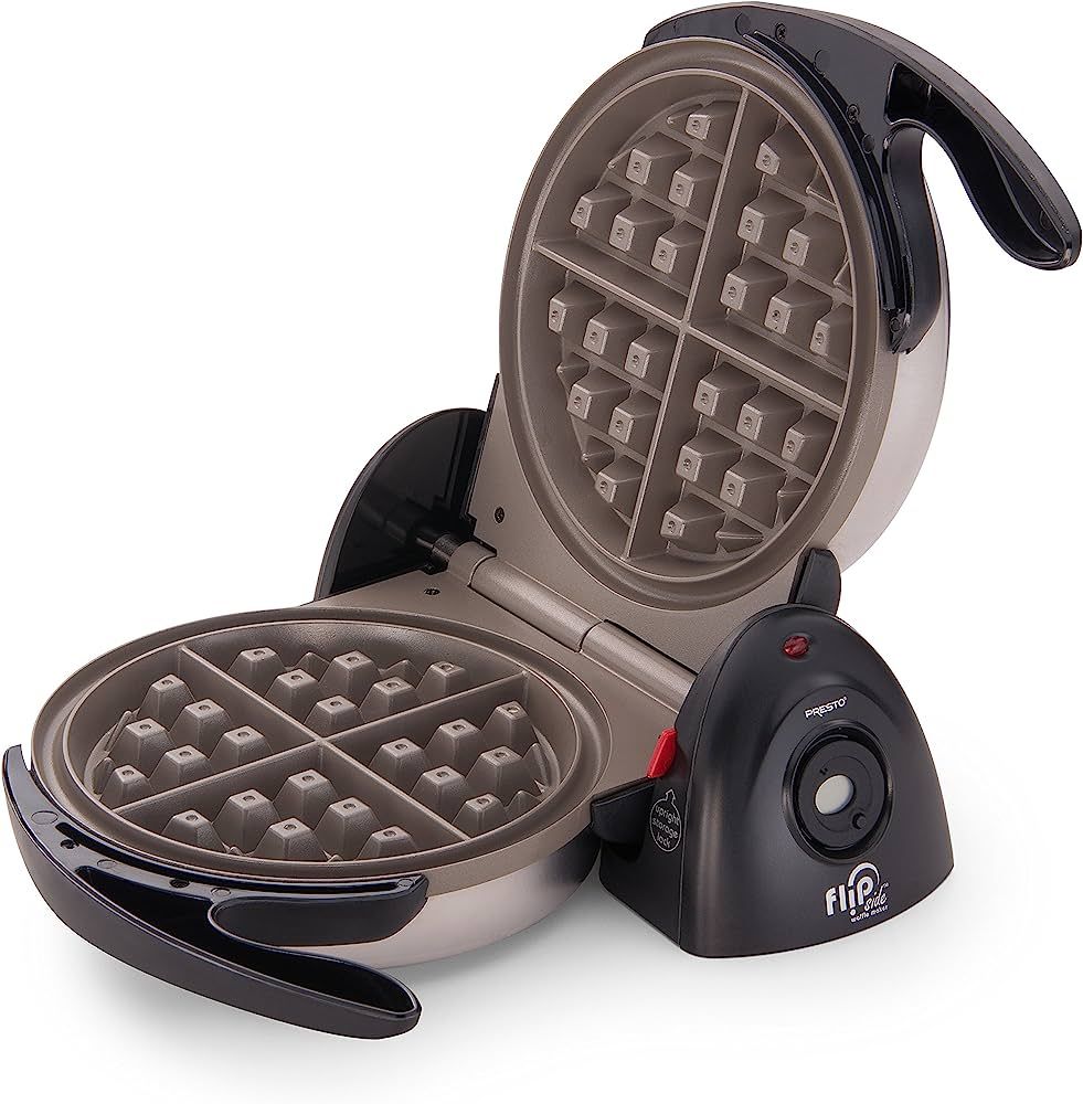 Presto 03510 Ceramic FlipSide Belgian Waffle Maker,Black | Amazon (US)