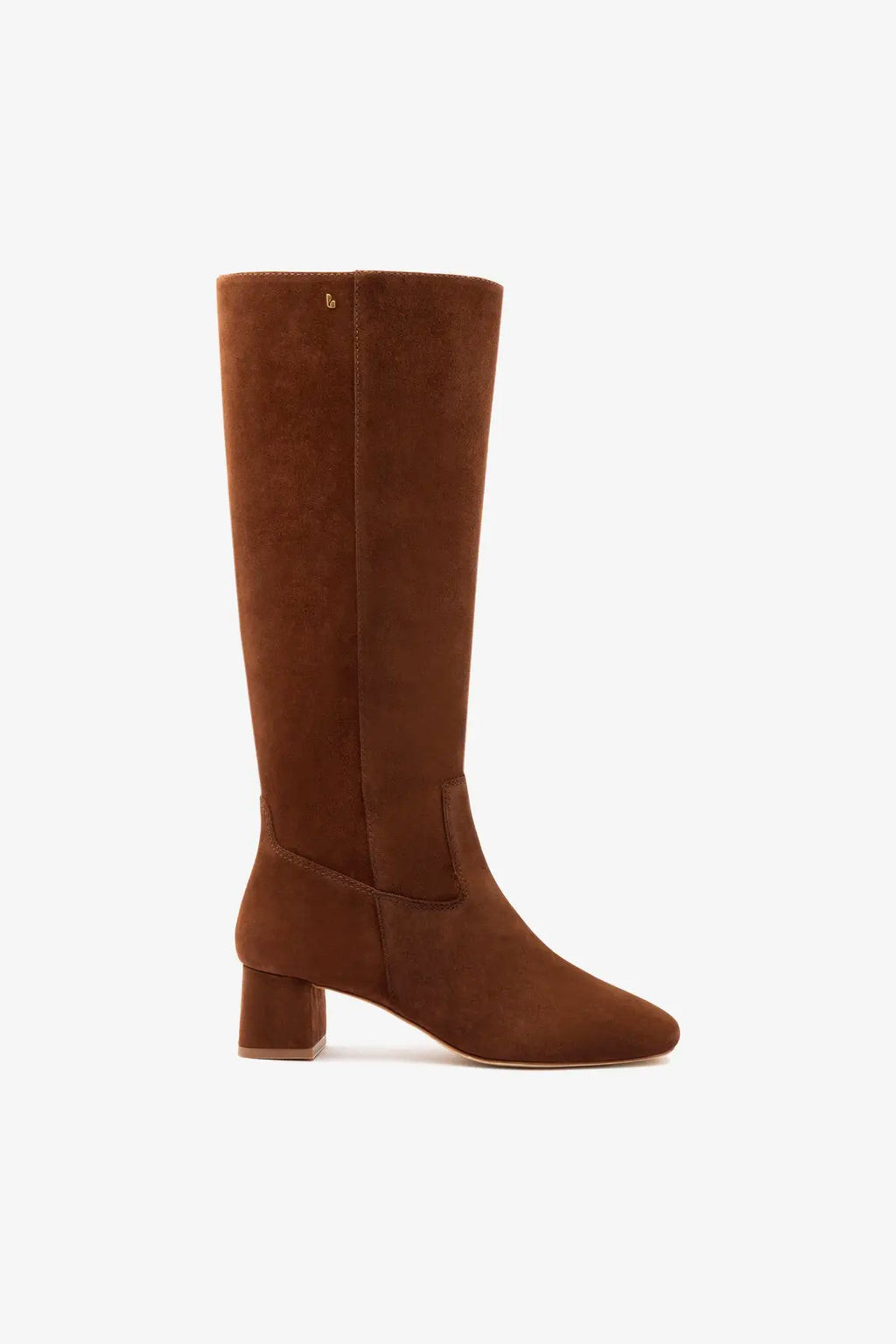 Edie Boot In Burnt Umber Suede | Larroude