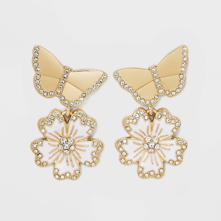 SUGARFIX by BaubleBar Butterfly Drop Earrings | Target