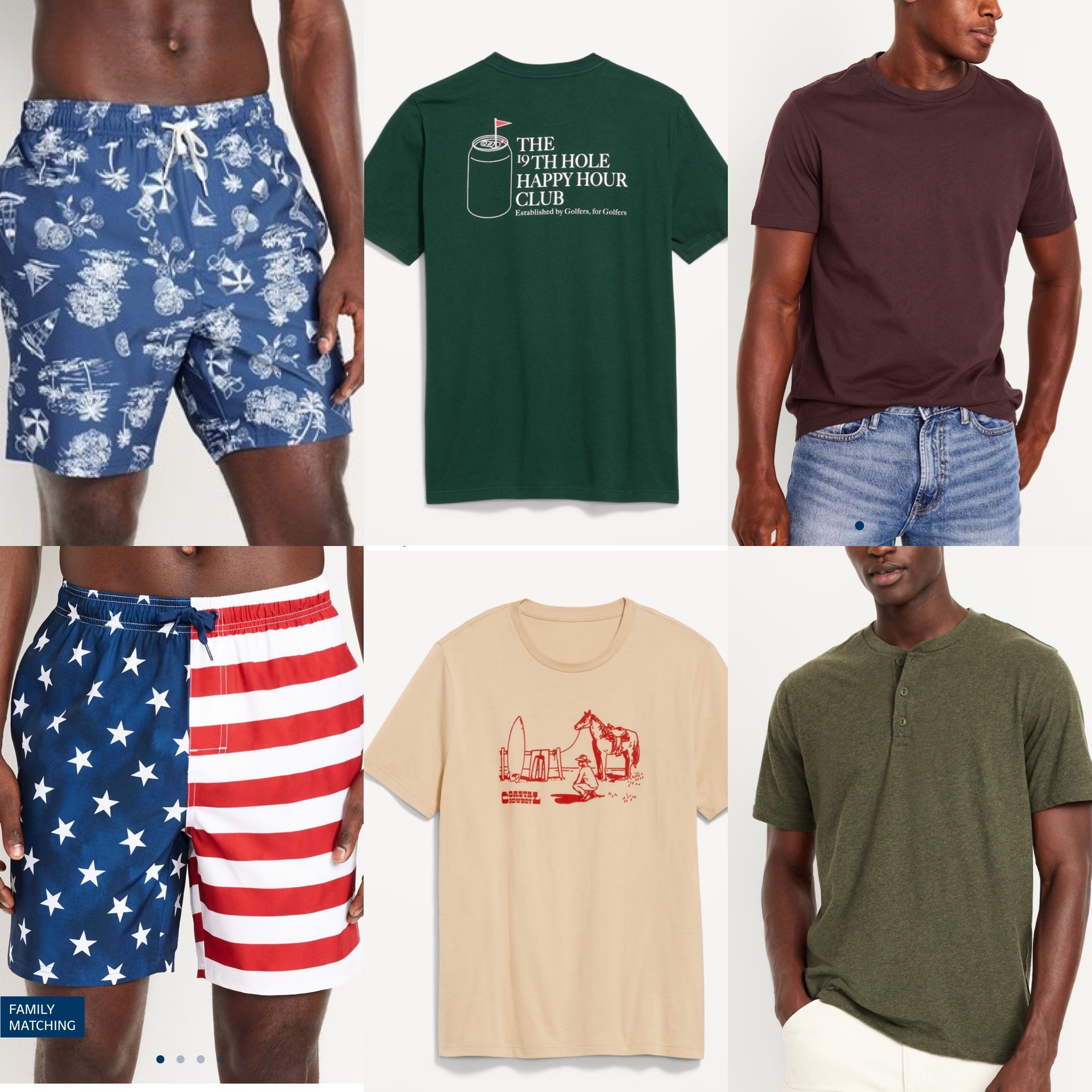 Old Navy - 50% off all men’s  

#LTKSaleAlert #LTKSummerEdit #LTKSeasonal