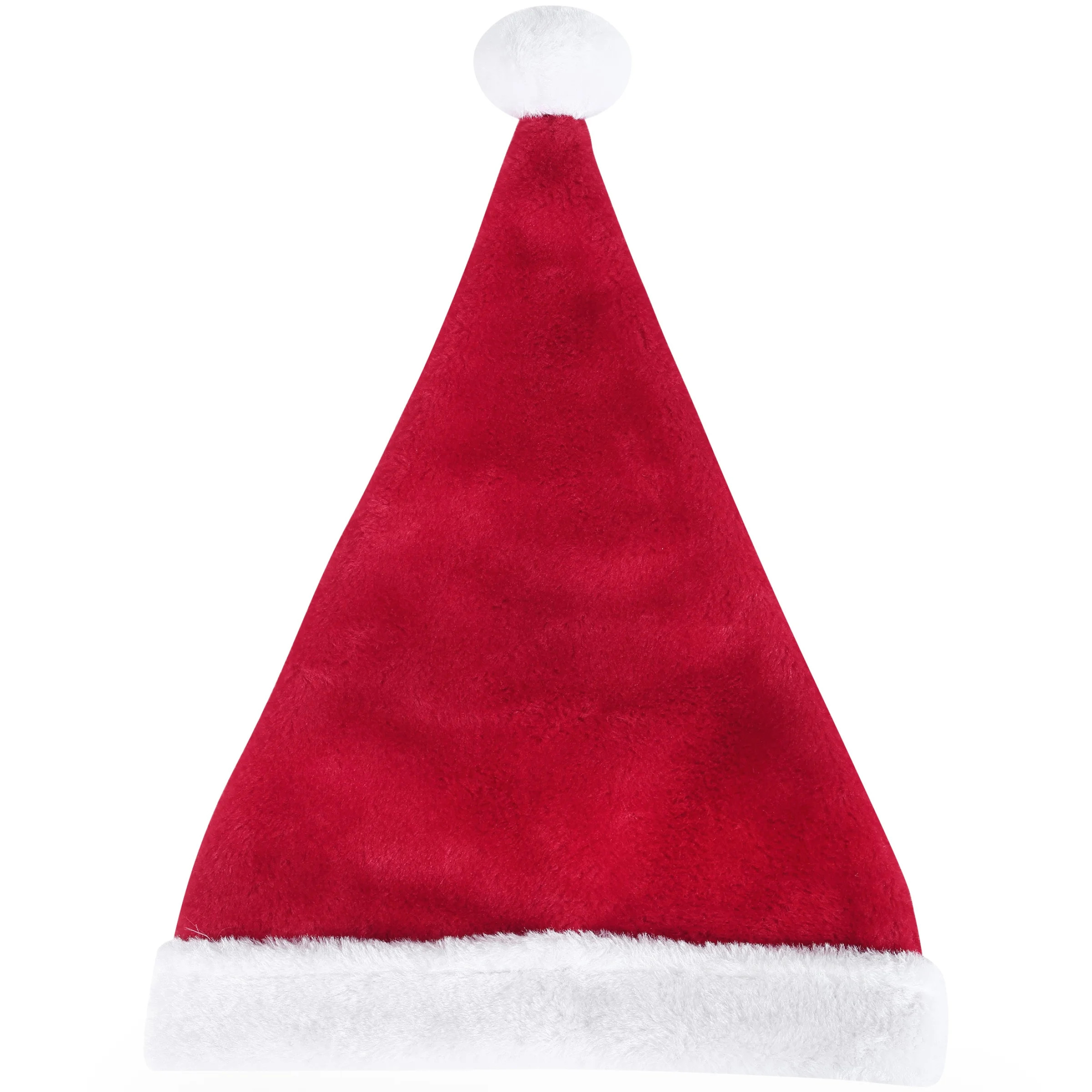 Classic Red and White Plush Santa Hat, Child Size, 15", by Holiday Time | Walmart (US)