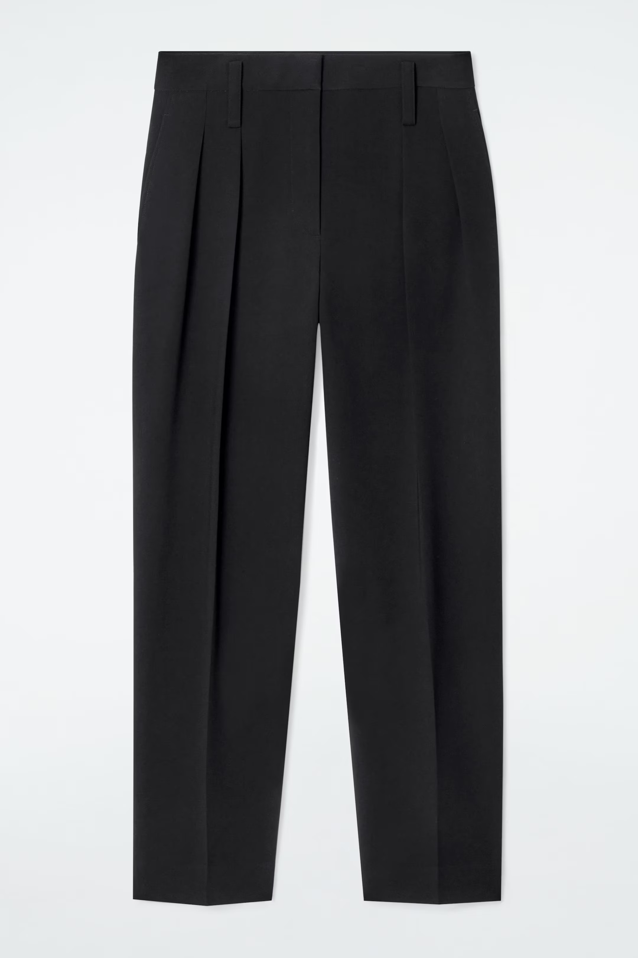 FLUID TAILORED STRAIGHT-LEG TROUSERS - BLACK | COS UK