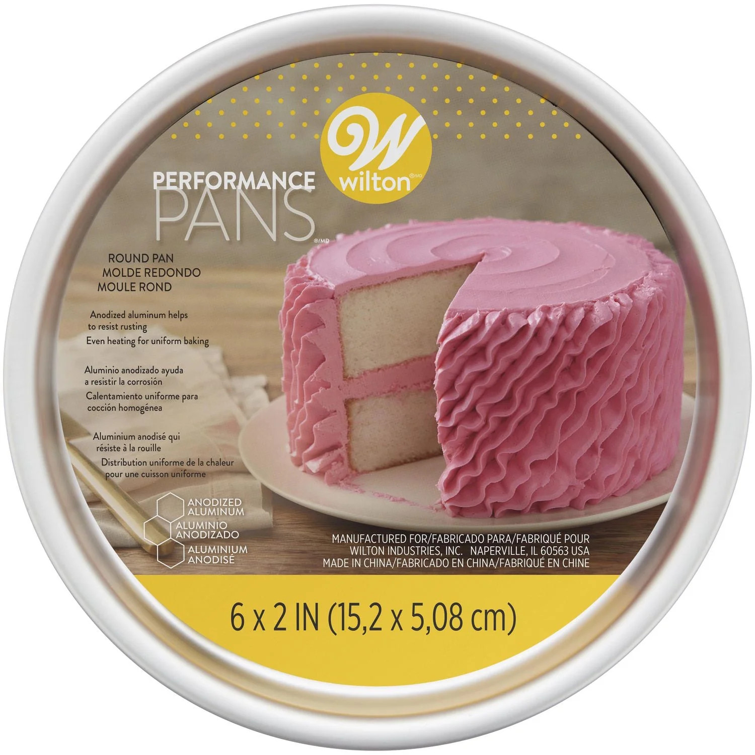 Wilton Performance Aluminum Round Pan, 6"x2", Aluminum Pan, 6" x 2" | Walmart (CA)