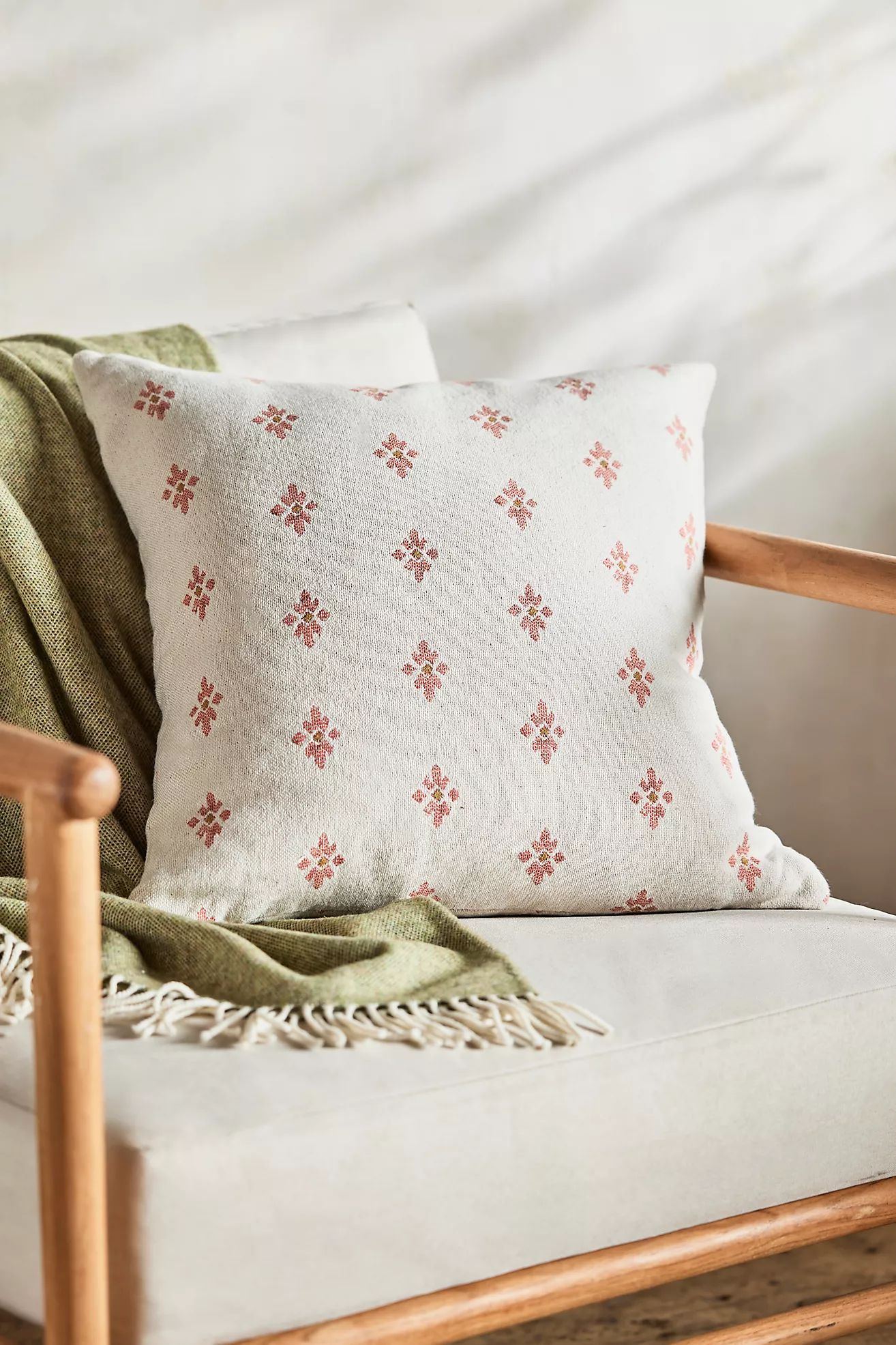 Geo Flower Outdoor Pillow | Anthropologie (US)