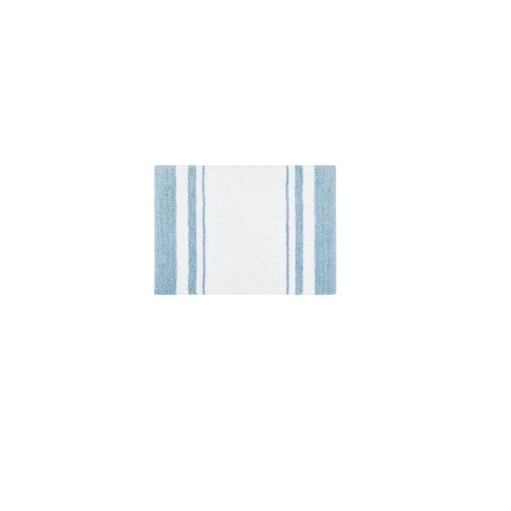 20""x30"" Spa Cotton Reversible Bath Rug Blue | Target