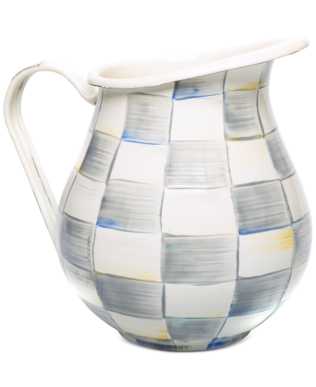 Mackenzie-Childs Sterling Check Pitcher | Macy's