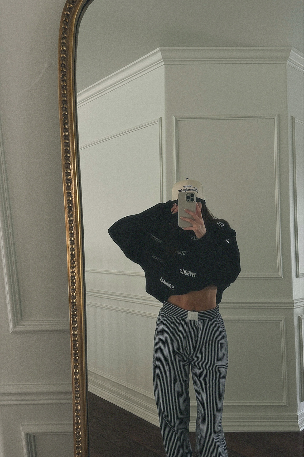 sweatshirt custom from goodsportapparel linking similar, princess polly boxer pants,  hat is my collab with raw & rebellious 🖤