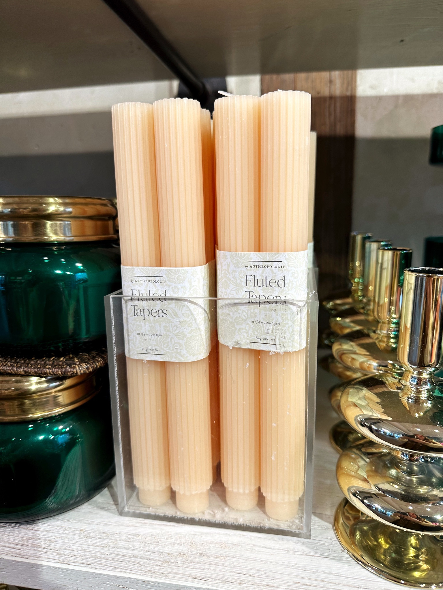 Love these simple tapers spotted at Anthro! 

#LTKhome #LTKHoliday #LTKHolidaySale