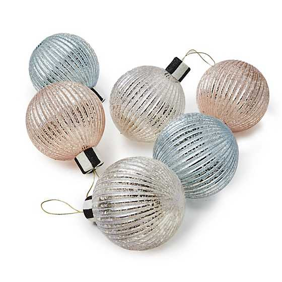 Crystal Palace Basic Glass Ball Ornaments, Set of 6 | MacKenzie-Childs