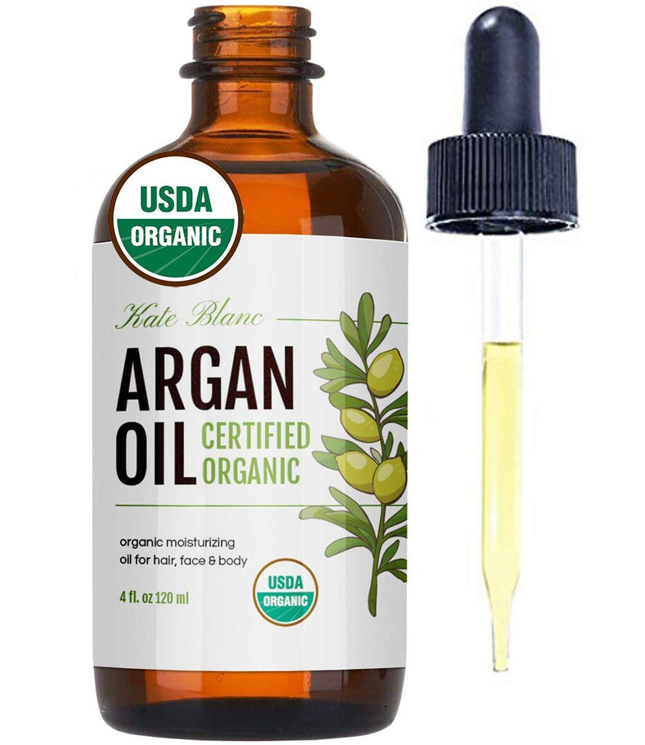 Organic Argan Oil from Kate Blanc. 100% Pure, Coldpressed, and USDA Certified Organic. Stimulate ... | Amazon (US)