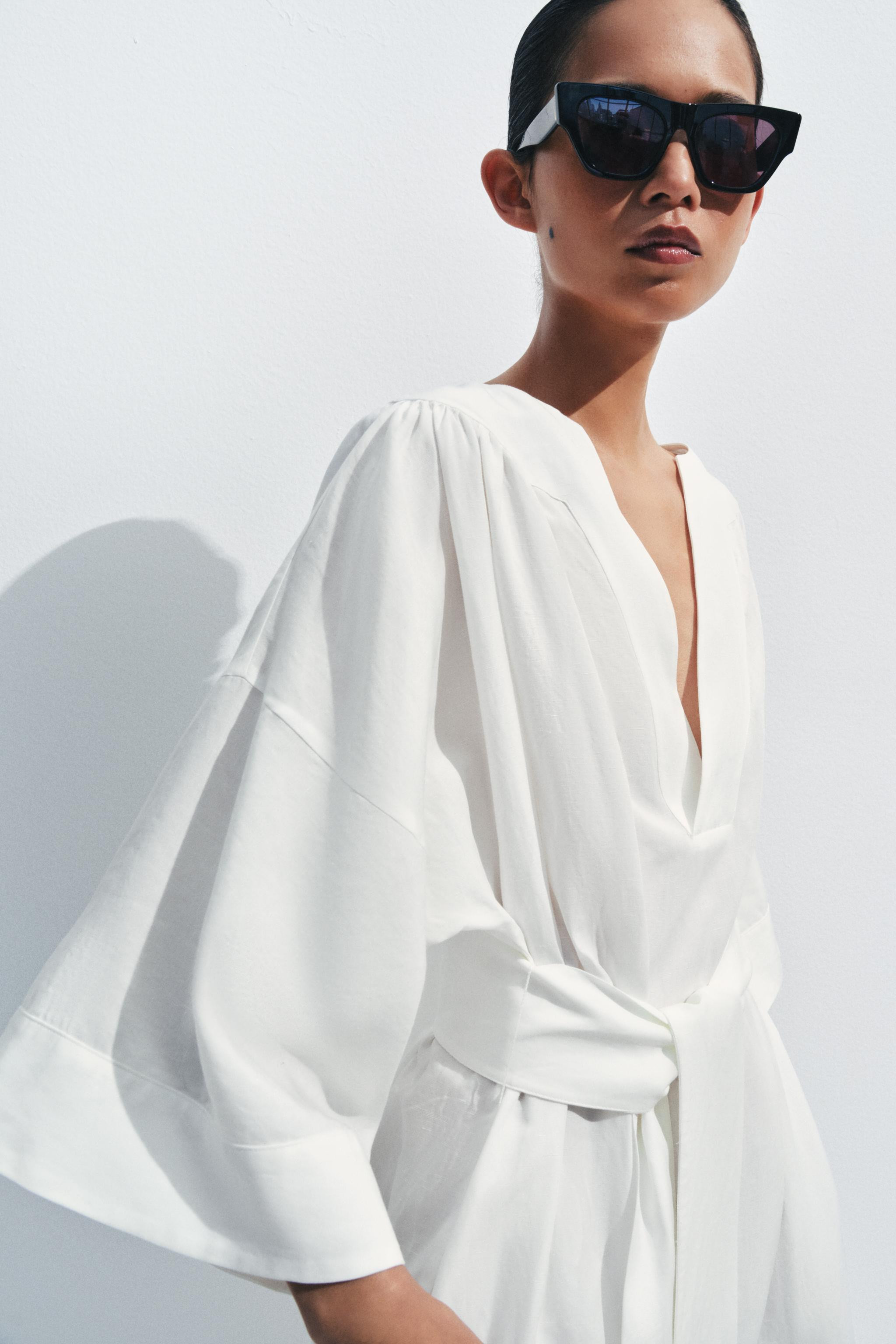 BELTED TUNIC DRESS ZW COLLECTION | Zara US