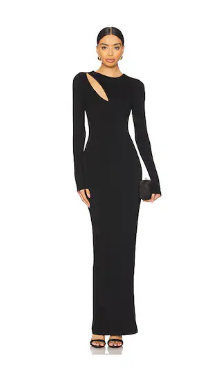 Adelina Maxi Dress in Black | Revolve Clothing (Global)