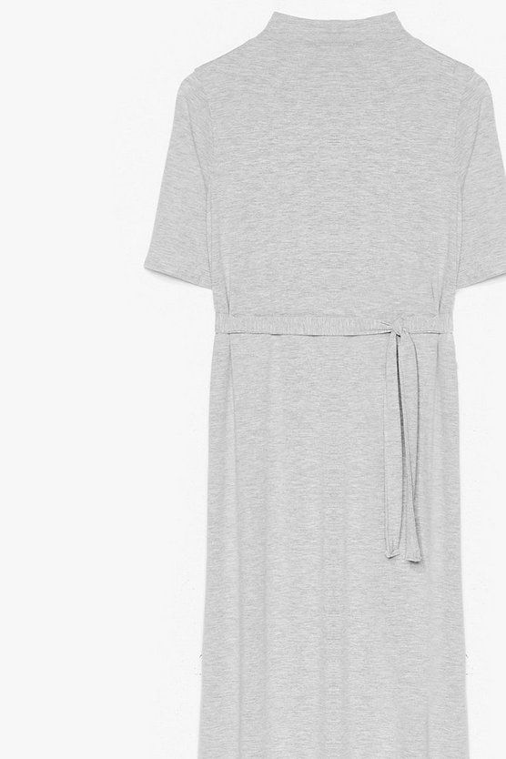 Belted Short Sleeve Midi Dress | Nasty Gal (US)