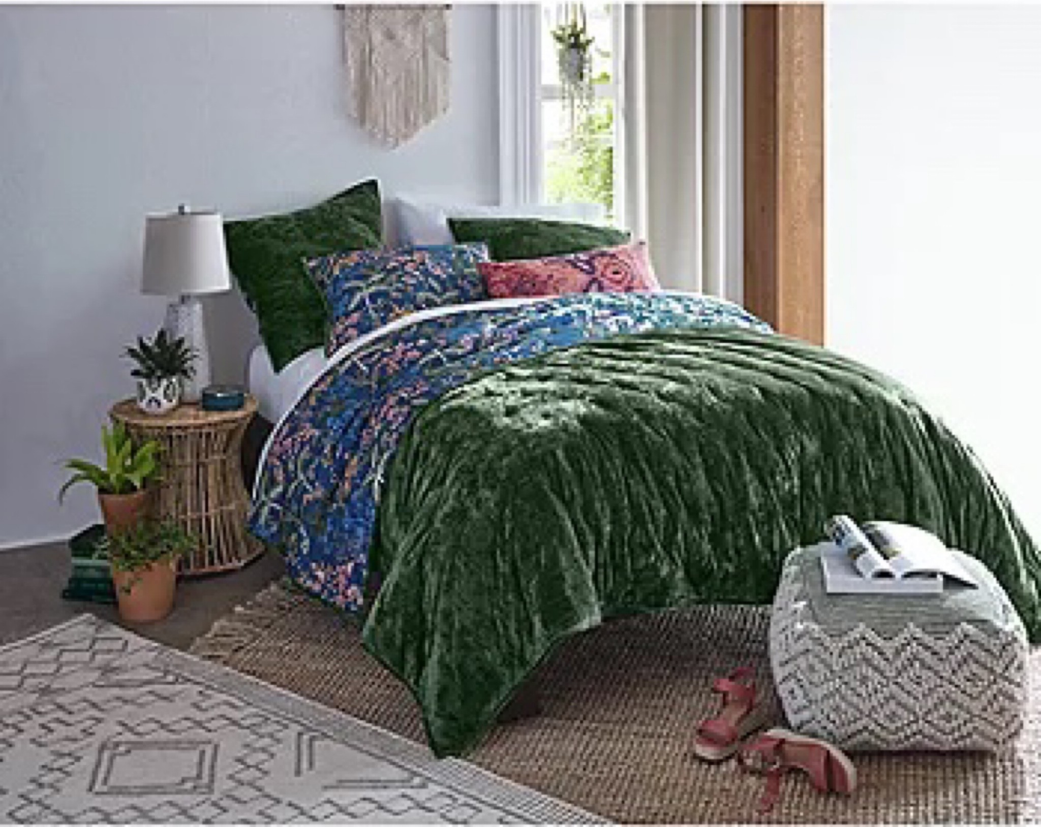 Okay, JCPenney! Coming in HOT with the luxe bedding! This beautiful, expensive looking quilt is priced just right and it comes in a purple and burnt orange option. Beautiful all around. 

Boho bedding
Bohemian quilt set
Velvet blanket 
Home 
Lush green bedding 
Plush, soft, bedspread 
2Today 

#LTKunder100 #LTKsalealert #LTKhome