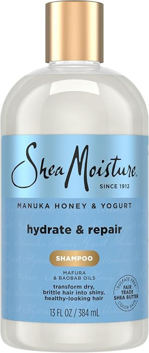 Shea Moisture Shampoo Hydrate and Repair for Damaged Hair with Manuka Honey and Shea Butter 13 oz | Amazon (US)