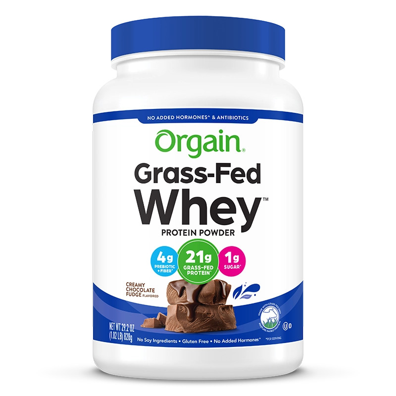 Chocolate Grass-Fed Whey Protein Powder | Orgain | Orgain