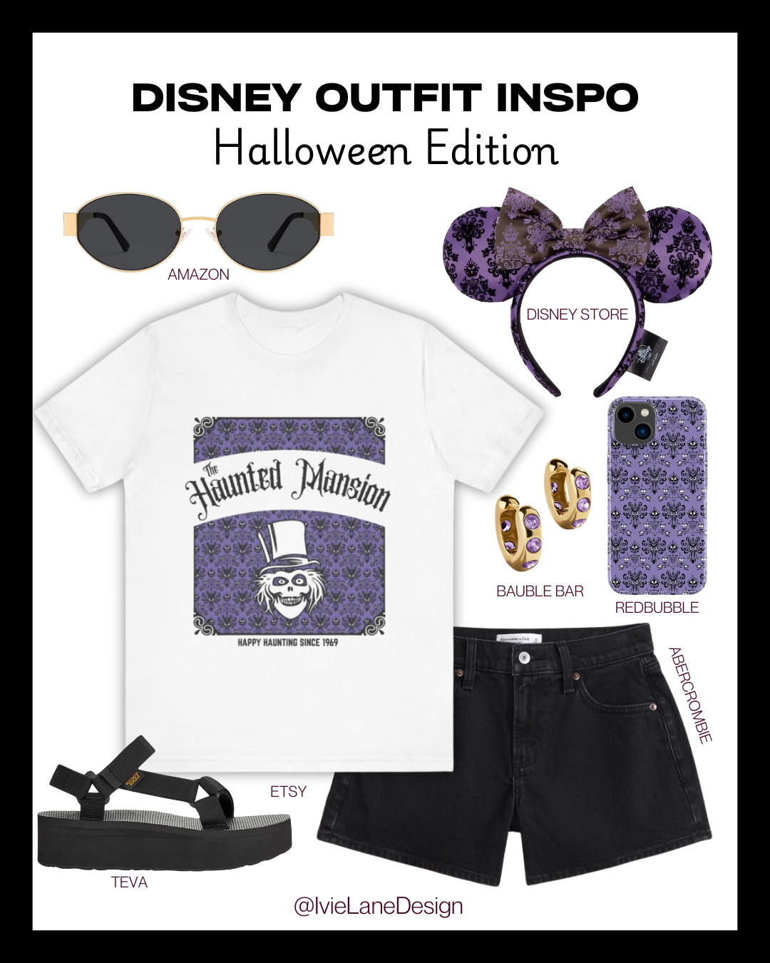 Foolish mortals, but make it fashion.
Channeling all the spooky vibes in this Haunted Mansion-inspired Halloween look at Disneyland! This outfit is perfect for trick-or-treating down Main Street or posing with hitchhiking ghosts.
Tap to shop the look and haunt in style! 

 #LTKSeasonal #LTKTravel #LTKFamily