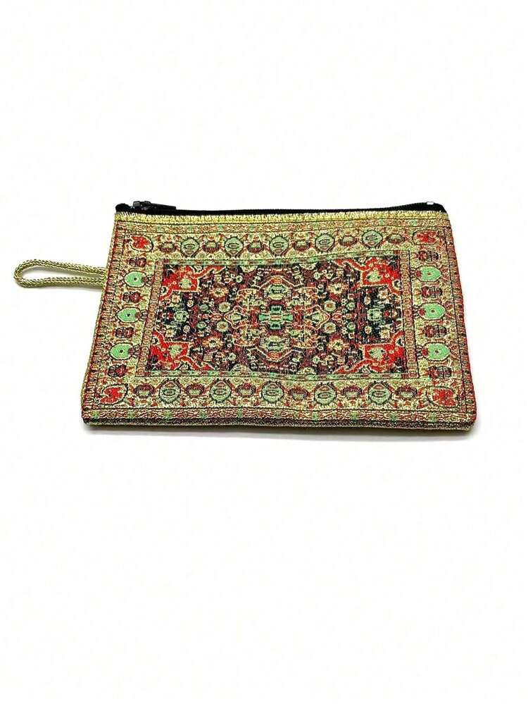 Bohemian Greek Embroidered Coin Purse Vintage Embroidered Clutch Bag Retro Coin Purse Women Fashi... | SHEIN