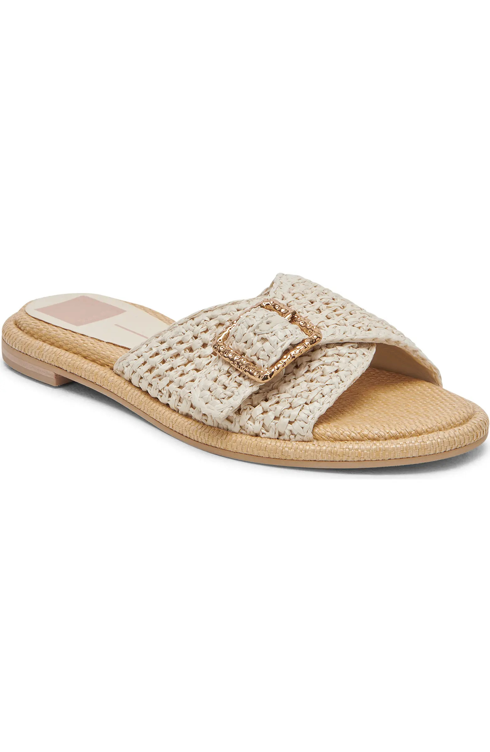 Alonzo Raffia Slide Sandal (Women) | Nordstrom