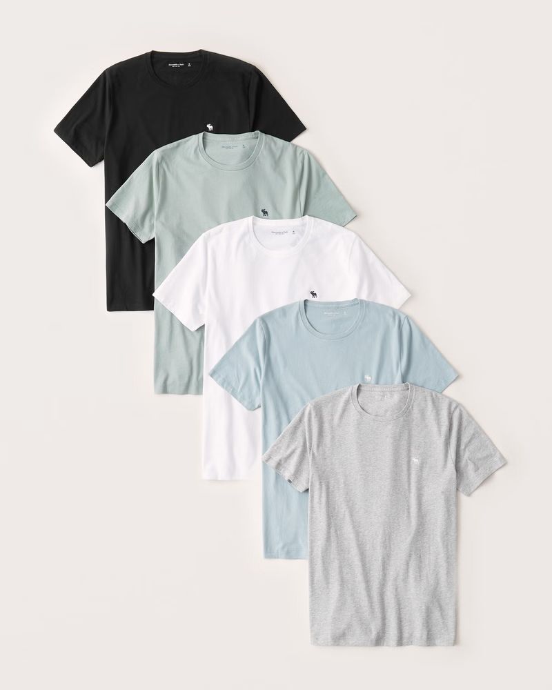 5-Pack Short-Sleeve Icon Tee | Abercrombie & Fitch (US)