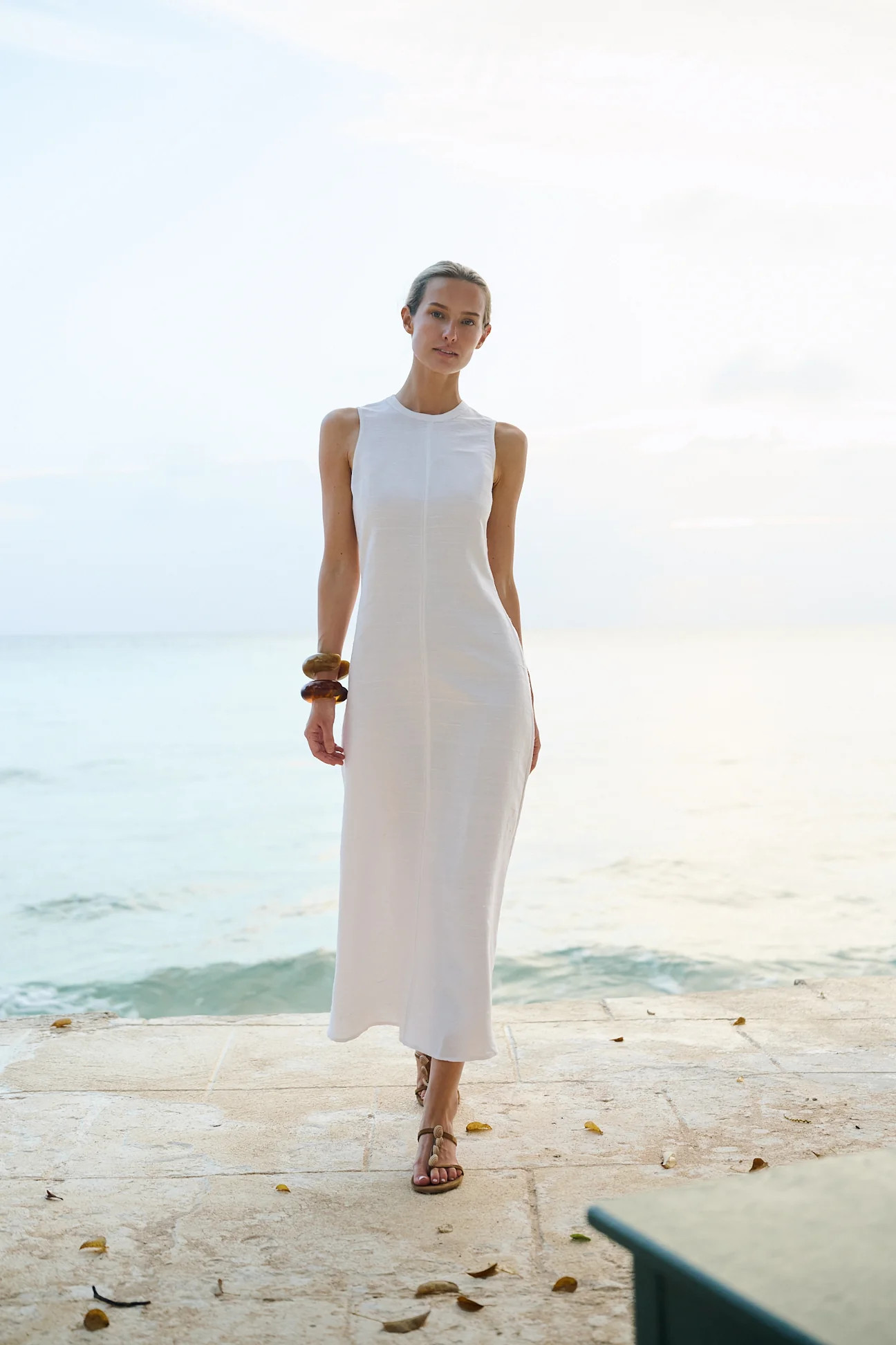Slim Jane Dress - Blanc | Julia Amory