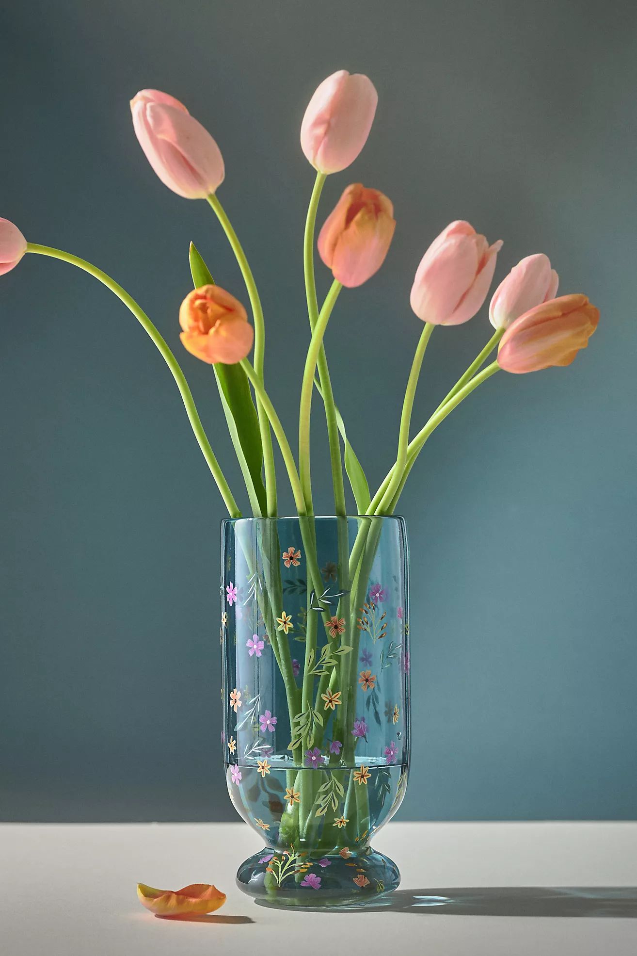 Floral Glass Hurricane | Anthropologie (US)