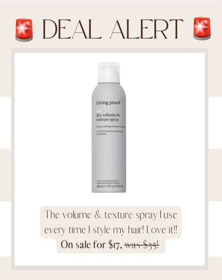 Living Proof volume and texture spray on sale! 

Lee Anne Benjamin 🤍

#LTKunder50 #LTKsalealert #LTKbeauty