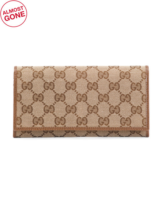 Made In Italy Supreme Canvas Interior Continental Wallet | TJ Maxx