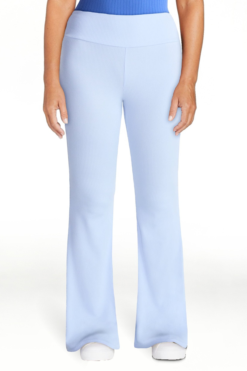 No Boundaries Ribbed Flare Pants, 32" Inseam, Women's XS-XXL | Walmart (US)