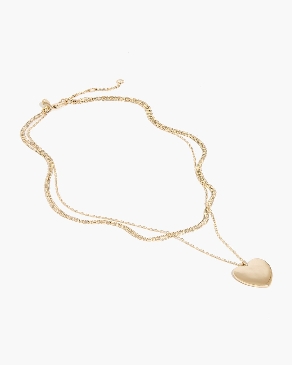 Heart layering necklace | J.Crew Factory