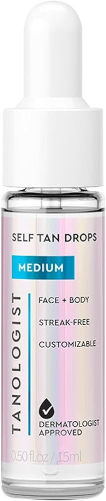 Tanologist Self-Tan Drops- Medium, Bronzing Serum, Customizable Face & Body Self Tanner For Moist... | Amazon (US)