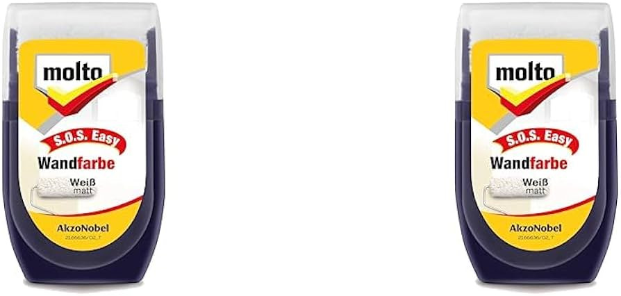 Molto S.O.S. EASY WANDFARBE 30ML, weiss (Packung mit 2) | Amazon (DE)