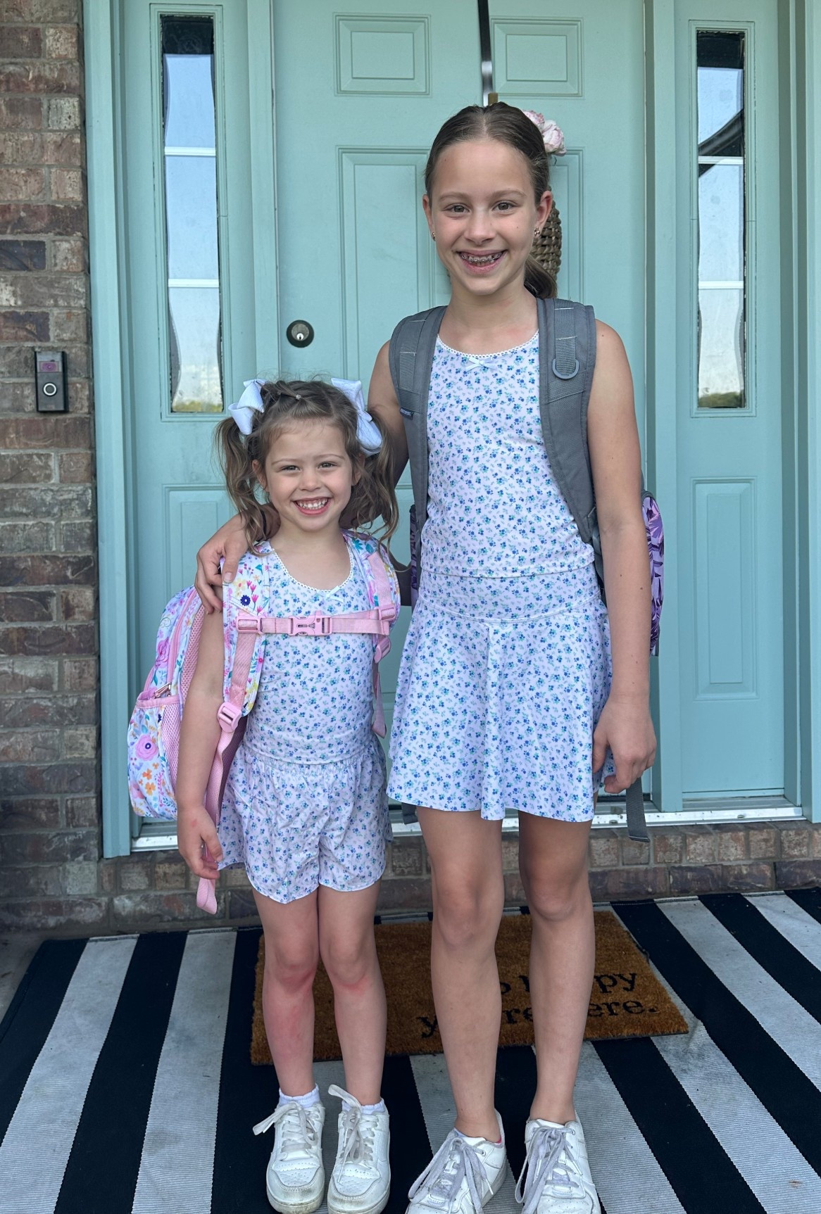 Loving that the girls still love matching outfits! Found these new active outfits for the girls from old navy on major sale!! (We are talking $6 shorts and tanks 🤯)  They have the cutest activewear for kids right now! Skirts, skorts, tanks with built in shelf bra, athletic dresses, etc!! So many fun options and colors for spring, summer & school clothes! Also linking their cute floral backpacks. 

Old navy 50% off sale, women and kids clothes, floral skirt, active tanks 

#LTKSaleAlert #LTKKids #LTKActive