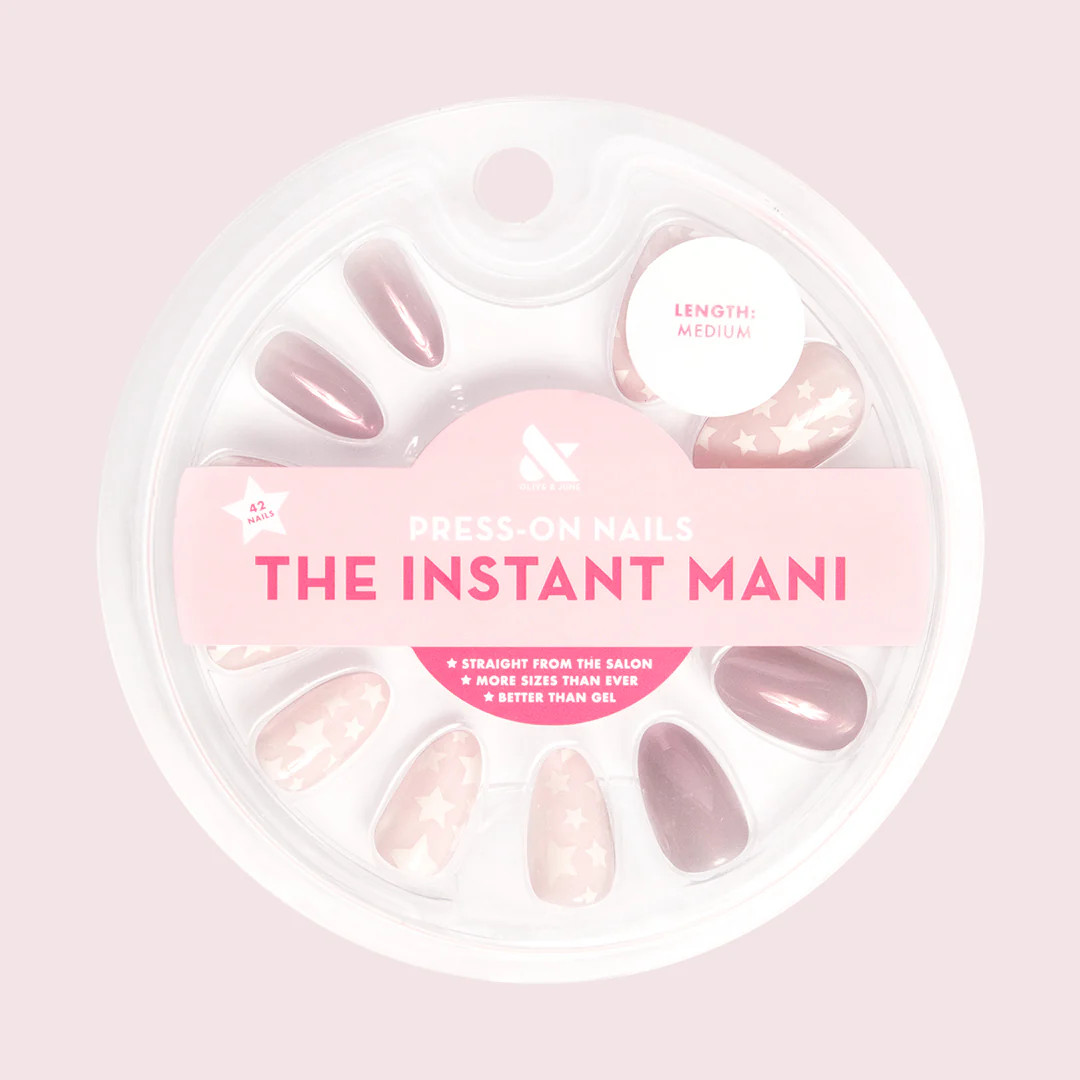 Mermaid Stars - Press-On | Medium | Almond | Olive & June