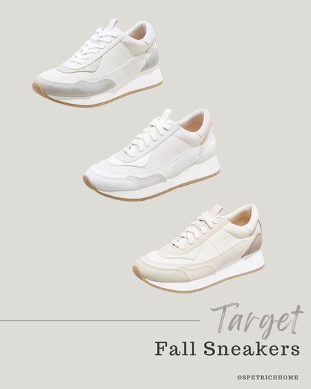 Calling all fans of a versatile shoe! These casual Target sneakers fit the bill! Available in three colors, they are the perfect neutral addition to your wardrobe. Plus the memory foam insoles keep your feet comfortable all day long! #falloutfits #athleisure #walking #everydayshoe #travel

#LTKstyletip #LTKfindsunder50 #LTKshoecrush