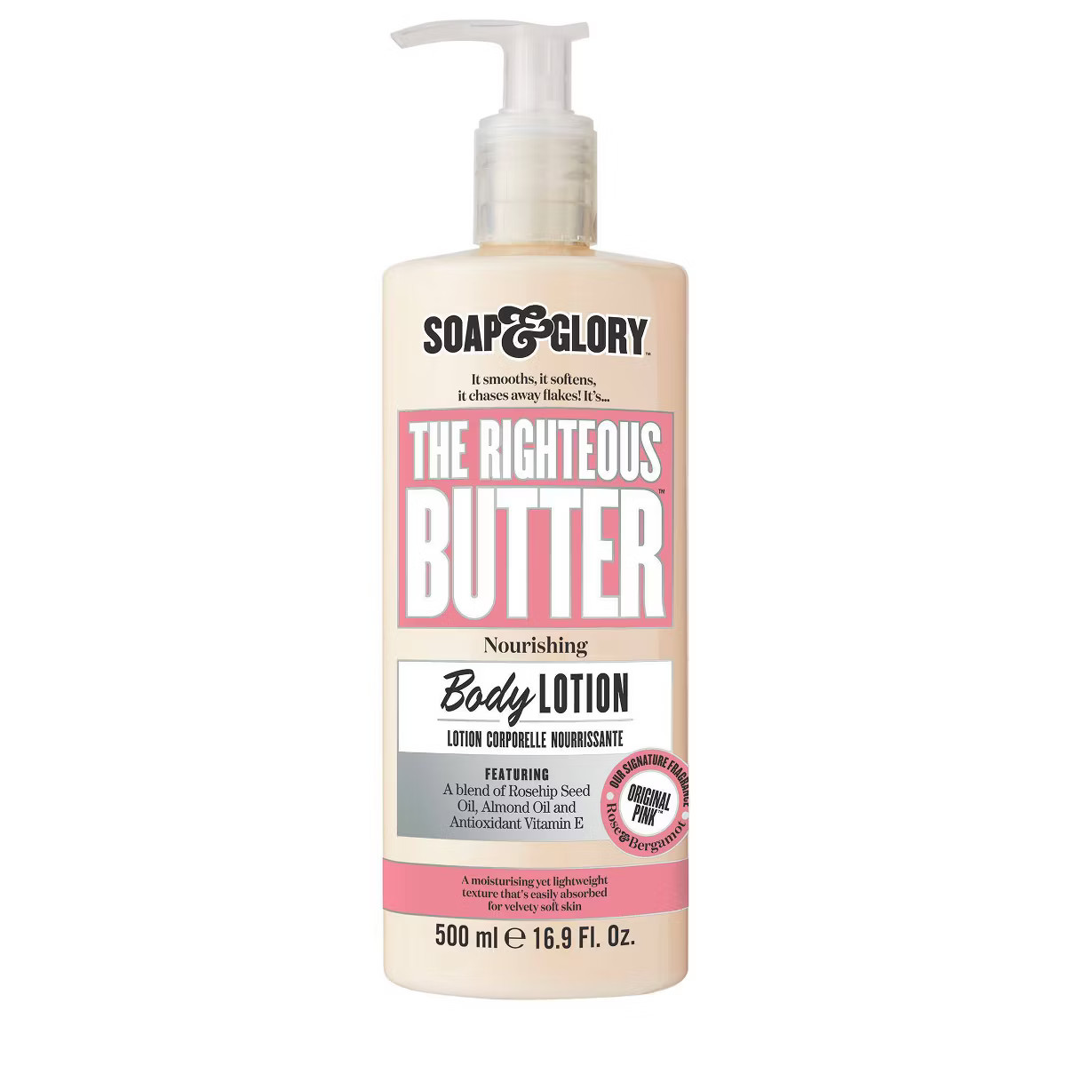 Soap & Glory The Righteous Butter Moisturizing Body Lotion - Original Pink Scent - 16.9 fl oz | Target