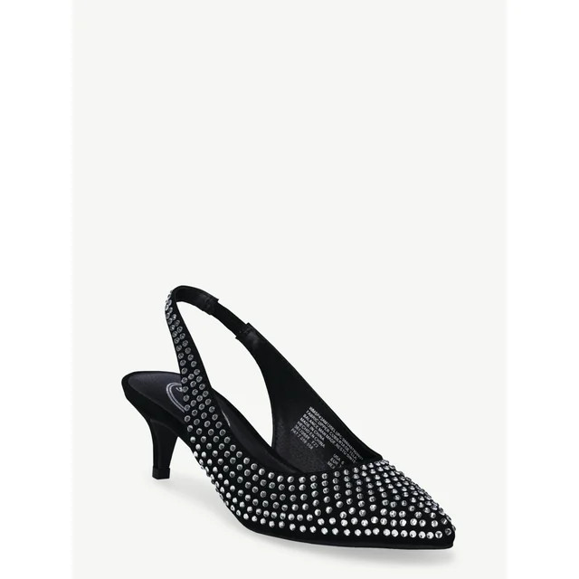 Scoop Women’s Slingback Kitten Heel Pumps | Walmart (US)