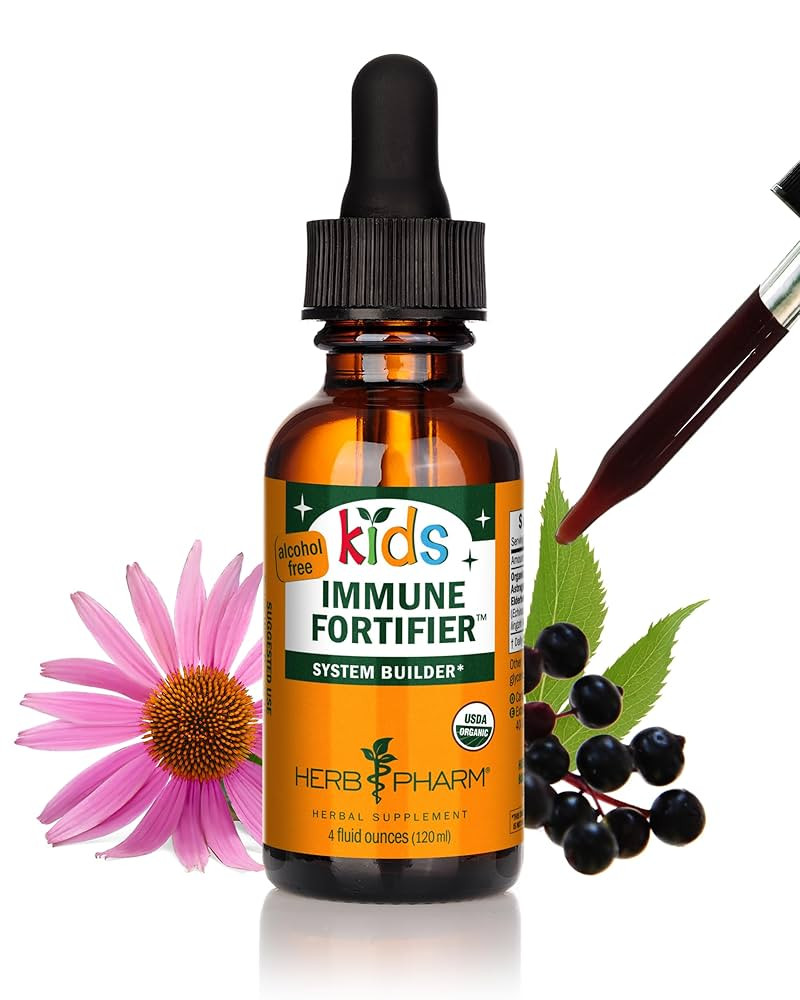 Herb Pharm Kids Certified-Organic Alcohol-Free Immune Fortifier Liquid Herbal Formula, 1 Ounce | Amazon (US)